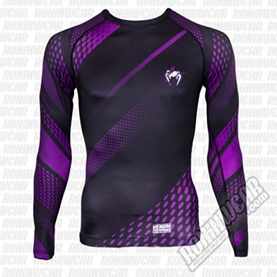 Venum Rashguard Rapid L/S Preto-Roxo