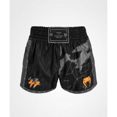 Venum S47 Muay Thaï Short Negro-Naranja