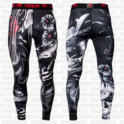 Venum Samurai Skull Spats Preto-Vermelho