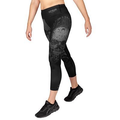 Venum Santa Muerte 3.0 Leggings Crops Schwarz-Grau