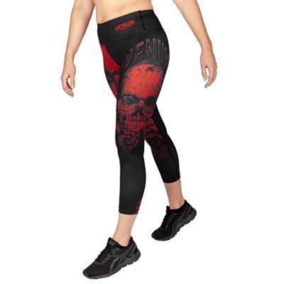 Venum Santa Muerte 3.0 Leggings Crops Schwarz-Rot