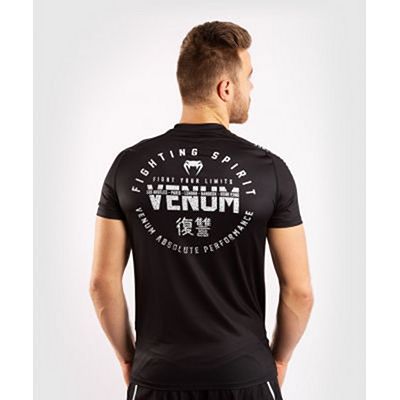 Venum Signature Dry Tech T-shirt Preto-Branco