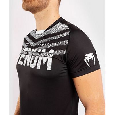 Venum Signature Dry Tech T-shirt Preto-Branco