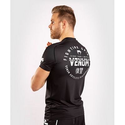 Venum Signature Dry Tech T-shirt Nero-Bianco