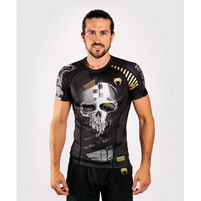 Venum Skull Rashguard SS Nero