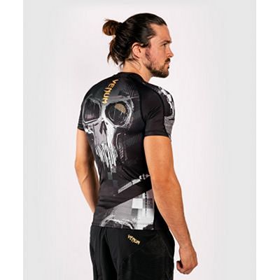 Venum Skull Rashguard SS Nero
