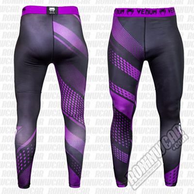 Venum Spats Rapid Negro-Morado