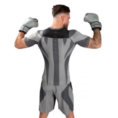 Venum Stone Rashguard Short Sleeves Mineral Zöld-Szürke