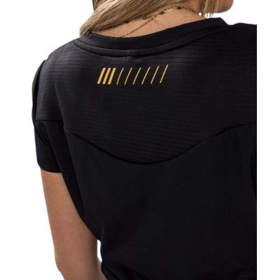 Venum Tempest 2.0 Women’s Dry Tech T-shirt Preto-Dourado