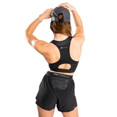 Venum Tempest 2.0 Womens Sport Bra Negro-Gris