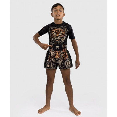 Venum Tiger Kids Muay Thai Shorts Negro