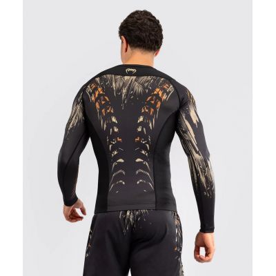 Venum Tiger Mens Long Sleeve Rashguard Negro