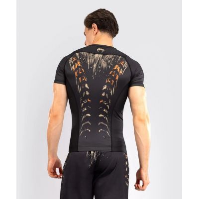 Venum Tiger Mens Short Sleeve Rashguard Black