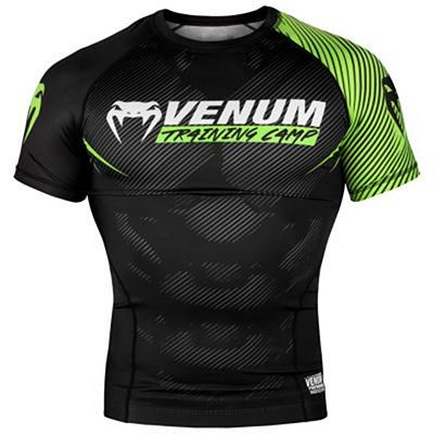 Venum Training Camp 2.0 Rashguard SS Svart-Grön