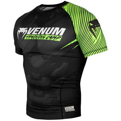 Venum Training Camp 2.0 Rashguard SS Preto-Verde