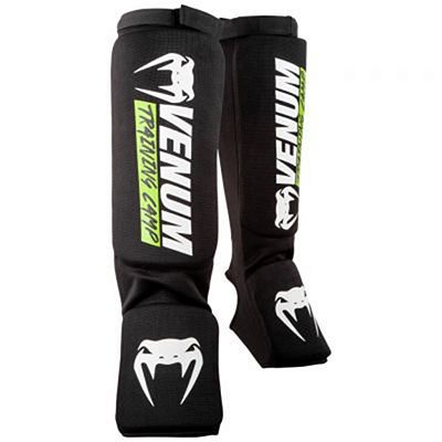 Venum Training Camp 2.0 Shin Guards Negro-Amarillo