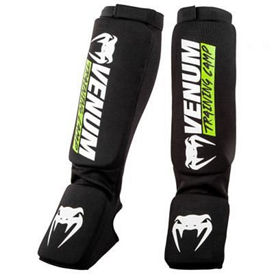 Venum Training Camp 2.0 Shin Guards Negro-Amarillo