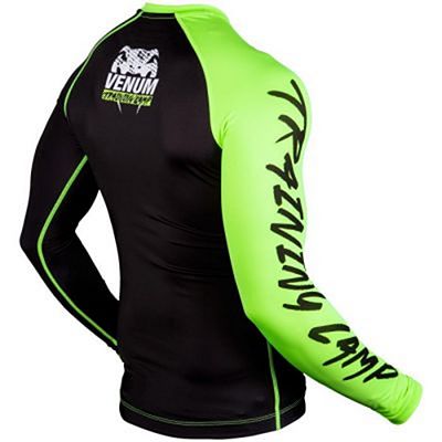 Venum Training Camp Compression T-shirt Negro-Verde