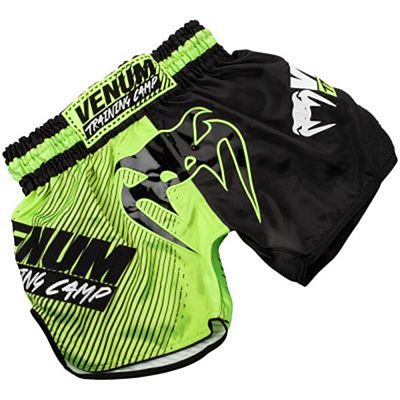 Venum Training Camp Muay Thai Shorts Negro-Verde