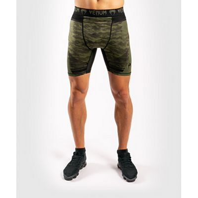 Venum Trooper Compression Shorts Green-Black