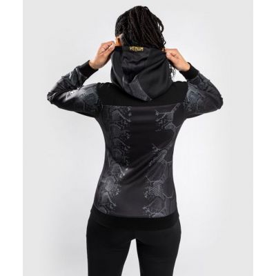 Venum UF Adrenaline Authentic Fight Night Women Walkout Hoodie Nero-Oro