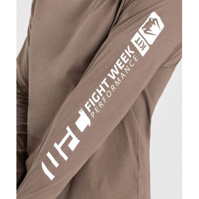 Venum UFC Adrenaline Fight Week T-Shirt Long Sleeves Marron