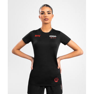 Venum UFC Adrenaline Fight Week Women Dry-Tech Tshirt Nero