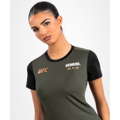 Venum UFC Adrenaline Fight Week Women Dry-Tech Tshirt Grün-Bronze