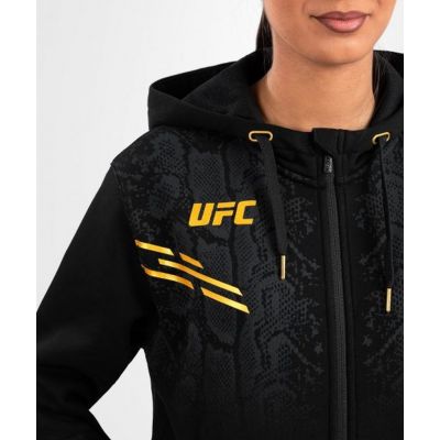 Venum UFC Adrenaline Replica Women Zip Hoodie Negro-Oro