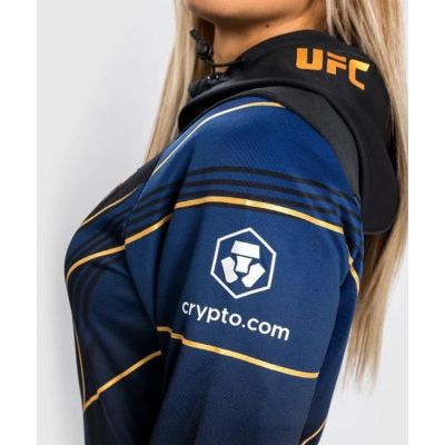 Venum Ufc Authentic Fight Night 2.0 Kit Womens Walkout Hoodie Azul-Dourado