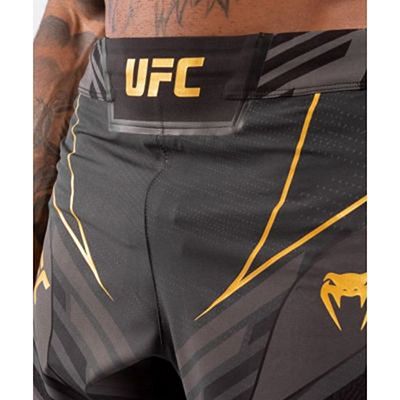 Venum UFC Authentic Fight Night Mens Shorts Long Fit Champion Black-Gold