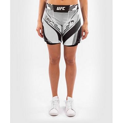 Venum UFC Authentic Fight Night Womens Shorts Long Fit Blanco