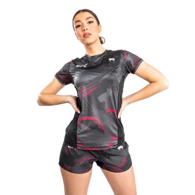 Venum UFC Authentic Fight Week 2.0 Dry Tech T-Shirt For Women Nero-Rosso