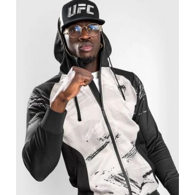 Venum UFC Authentic Fight Week 2.0 Men Zip Hoodie Bianco-Nero