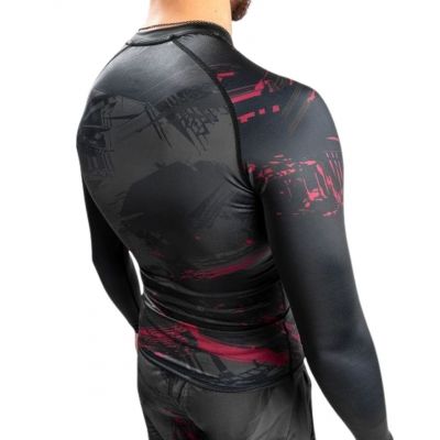 Venum UFC Authentic Fight Week 2.0 Rashguard Long Sleeves Schwarz-Rot