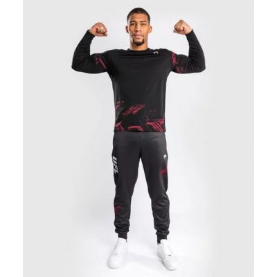 Venum UFC Authentic Fight Week 2.0 T-Shirt Long Sleeves Noir-Rouge