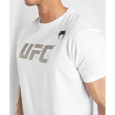 Venum UFC Authentic Fight Week 2.0 T Shirt Short Sleeves Blanc-Gris