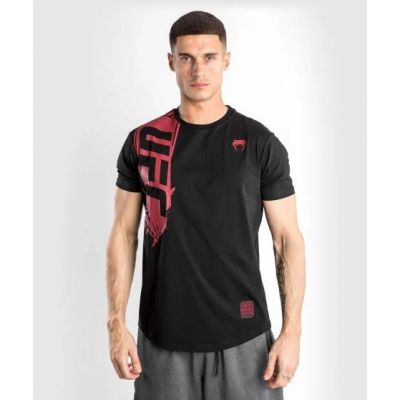 Venum UFC Authentic Fight Week 2.0 T Shirt Short Sleeves Nero-Rosso