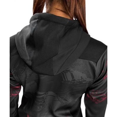 Venum UFC Authentic Fight Week 2.0 Zip Hoodie For Women Negro-Rojo