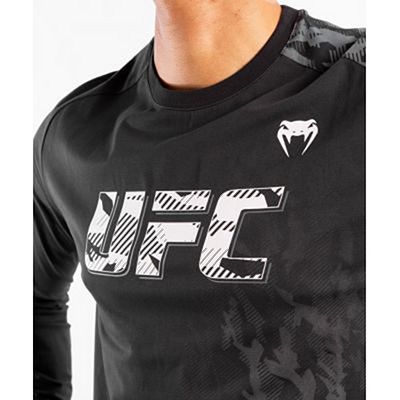 Venum UFC Authentic Fight Week Men Long Sleeve Tshirt Schwarz