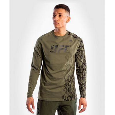 Venum UFC Authentic Fight Week Men Long Sleeve Tshirt Vihreä