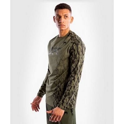 Venum UFC Authentic Fight Week Men Long Sleeve Tshirt Vert