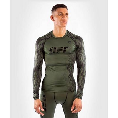 Venum UFC Authentic Fight Week Men Performance Long Sleeve Rashguard Grön