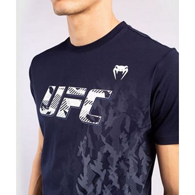 Venum UFC Authentic Fight Week Men Short Sleeve Tshirt Navy Blue