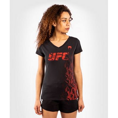 Venum UFC Authentic Fight Week Women Short Sleeve T-shirt Nero