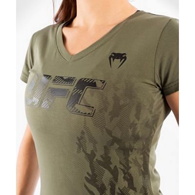 Venum UFC Authentic Fight Week Women Short Sleeve T-shirt Grün