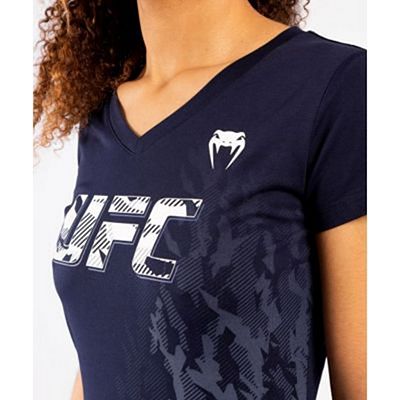 Venum UFC Authentic Fight Week Women Short Sleeve T-shirt Dunkelblau