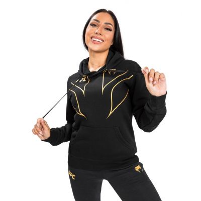 Venum UFC Fight Night 2.0 Replica Womens Hoodie Negro-Oro