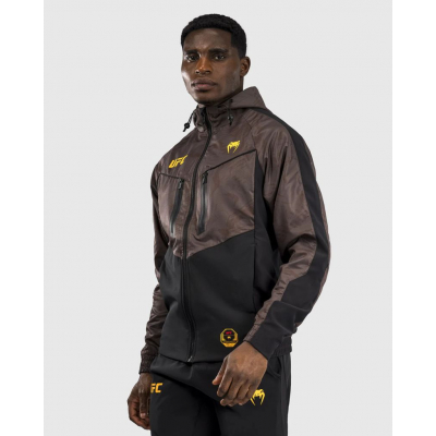 Venum UFC Fusion Fight Week Mens Zip Hoodie Braun