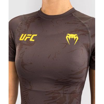 Venum UFC Fusion Fight Week Women’s Performance Short Sleeve Rashguard Marron